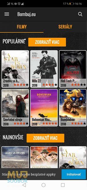 bombuj aplikace android|Aplikace Filmy a seriály Bombuj